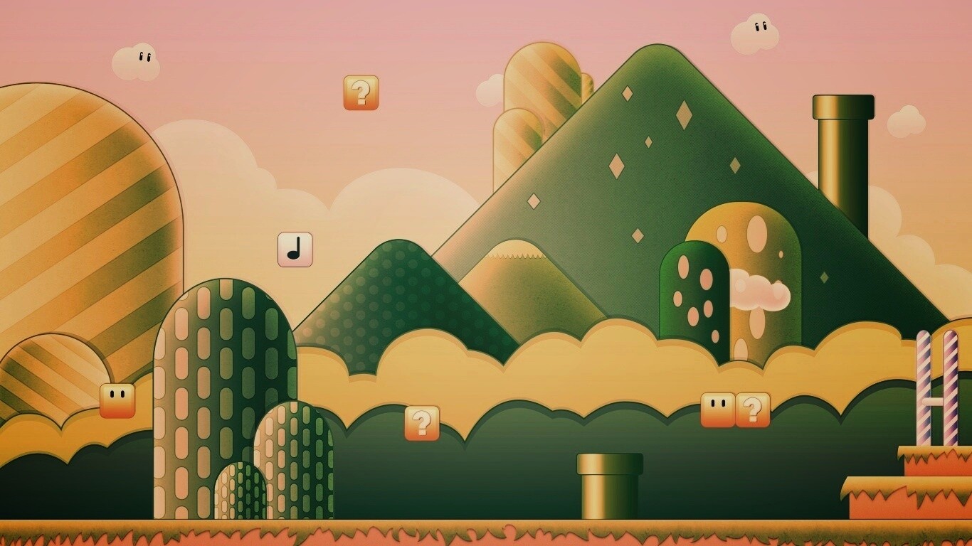 Мир Супермарио обои