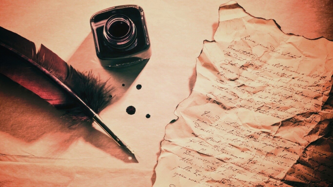 Мятое письмо обои