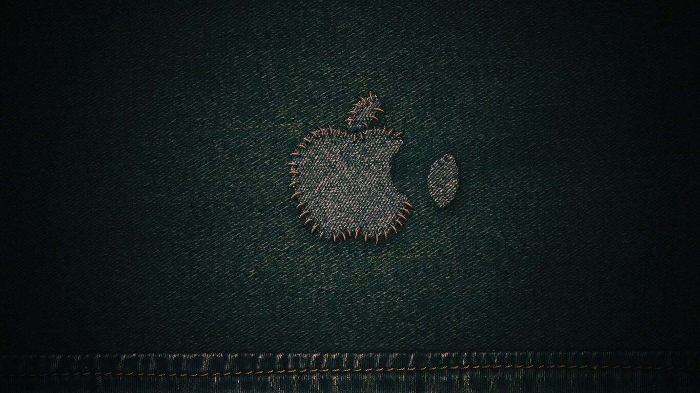 Штопанный Apple обои