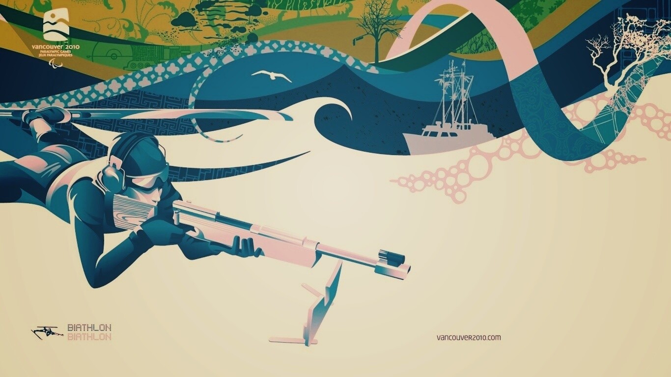Олимпиада в Ванкувере 2010: Биатлон обои