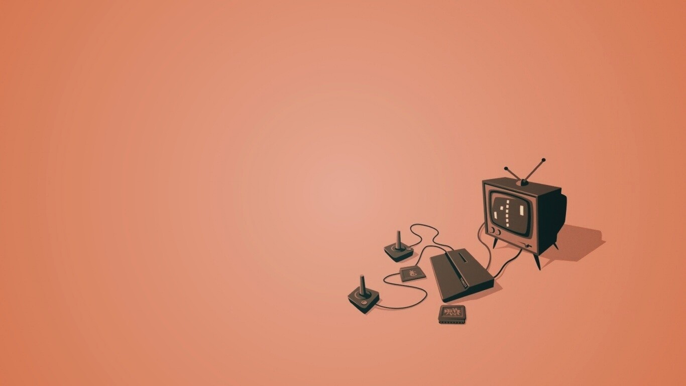 Приставка и телевизор обои