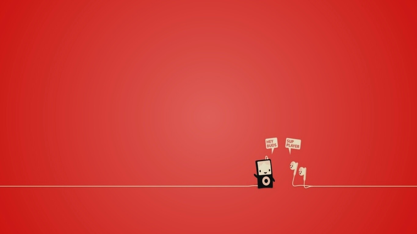 Плеер и наушники обои