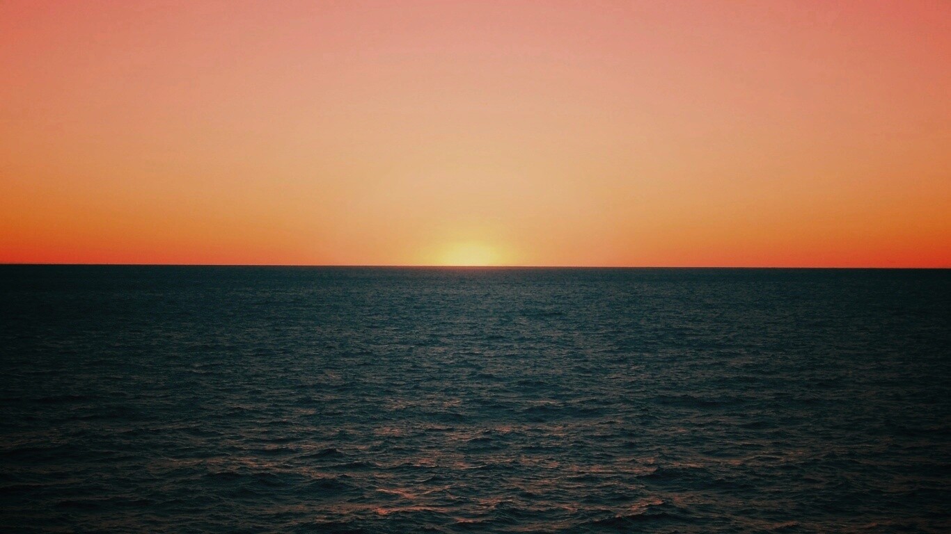 Морской закат обои