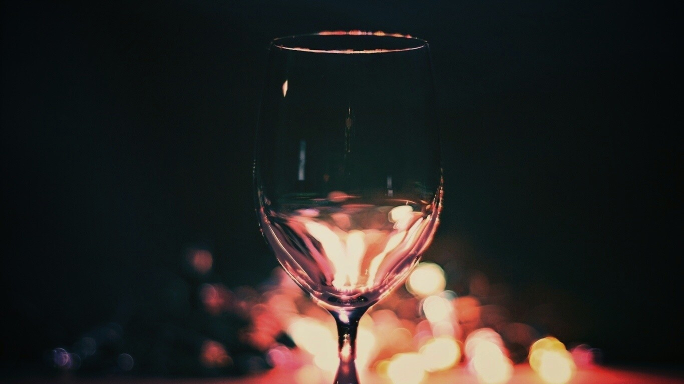 Бокал с водой обои