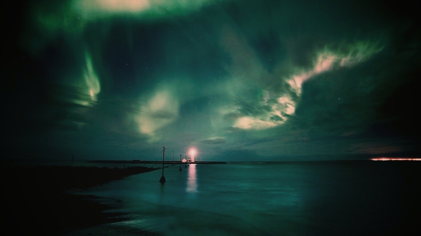 Ночь на севере обои