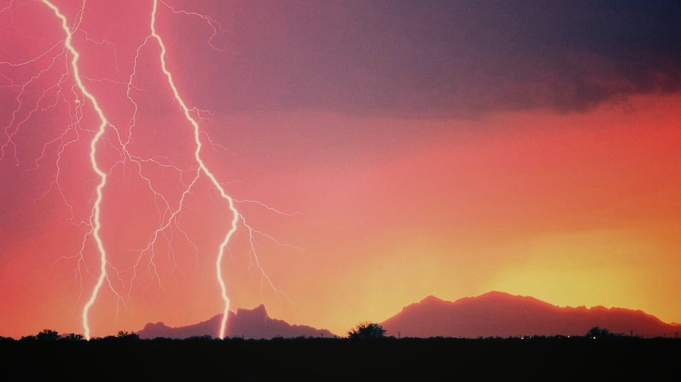 Двойная молния обои