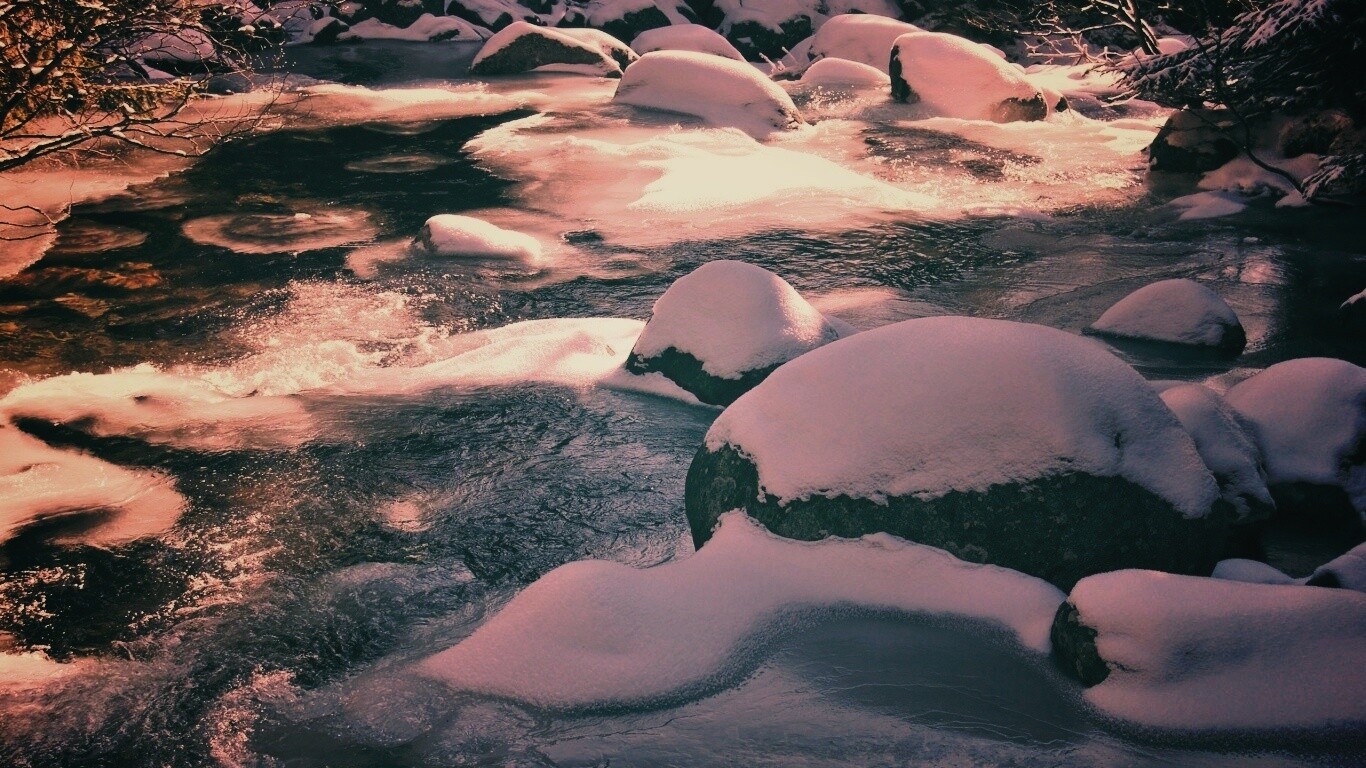 Замёрзжая речка обои