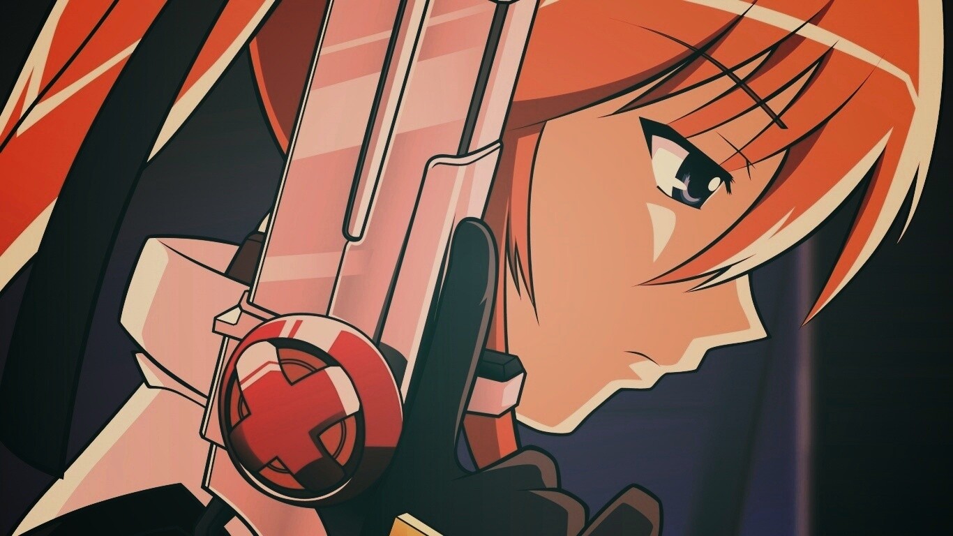 Девушка с пистолетом обои