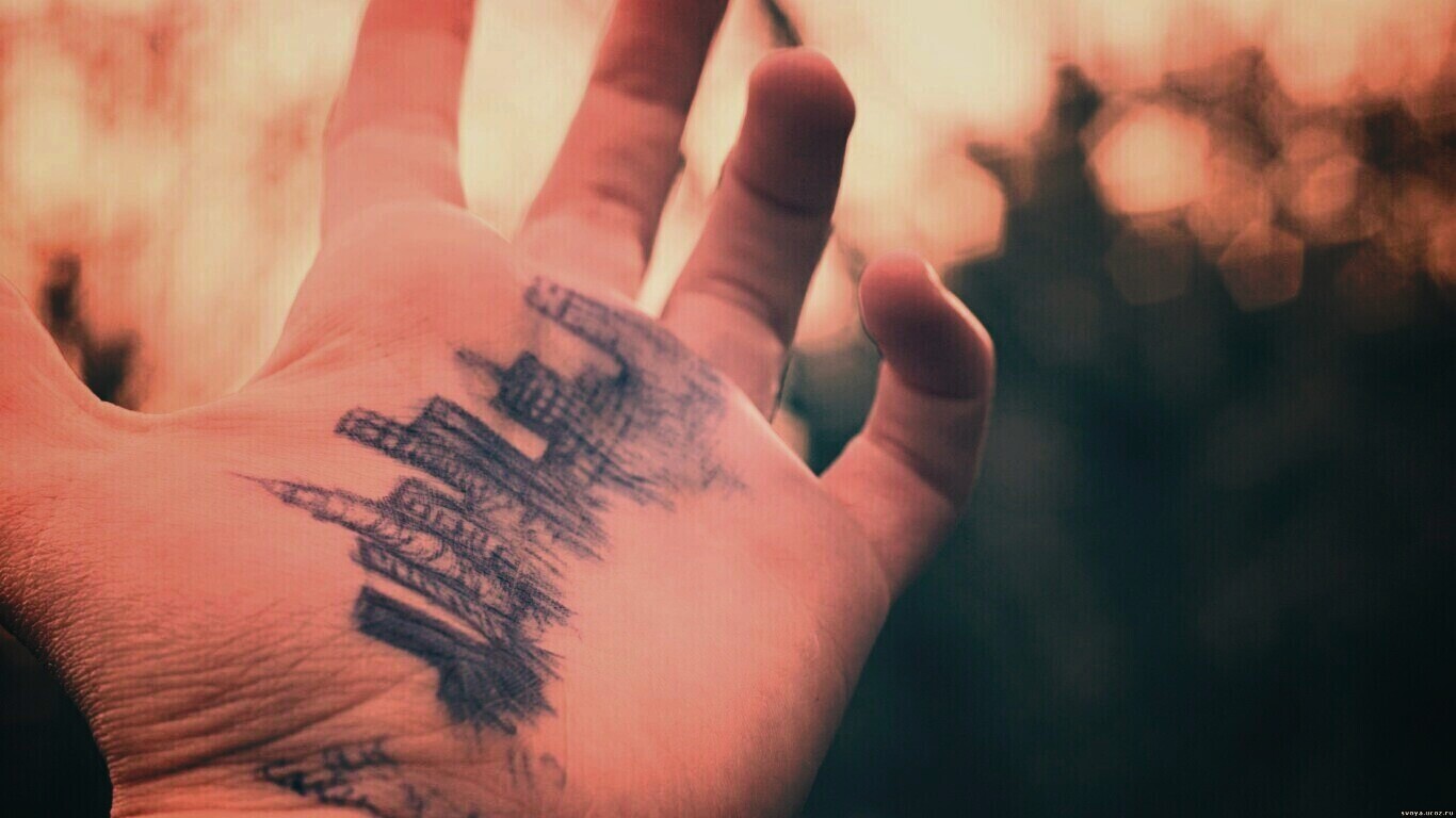 Город на ладони обои