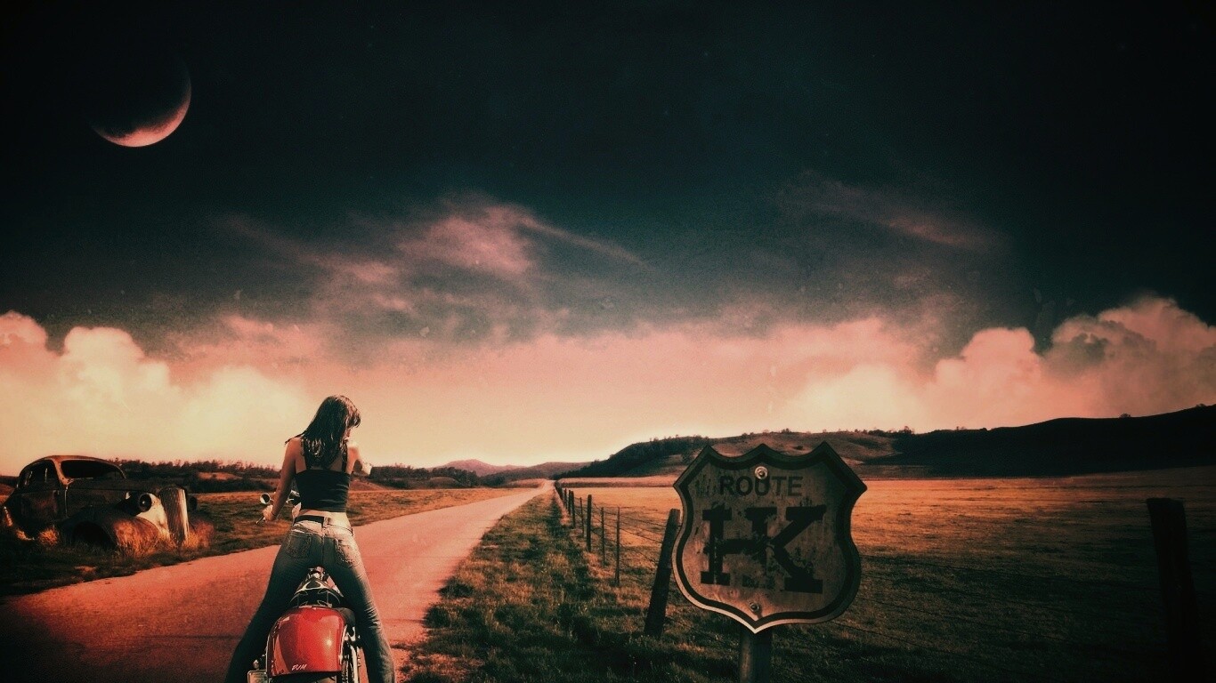 Путешествие на мотоцикле обои