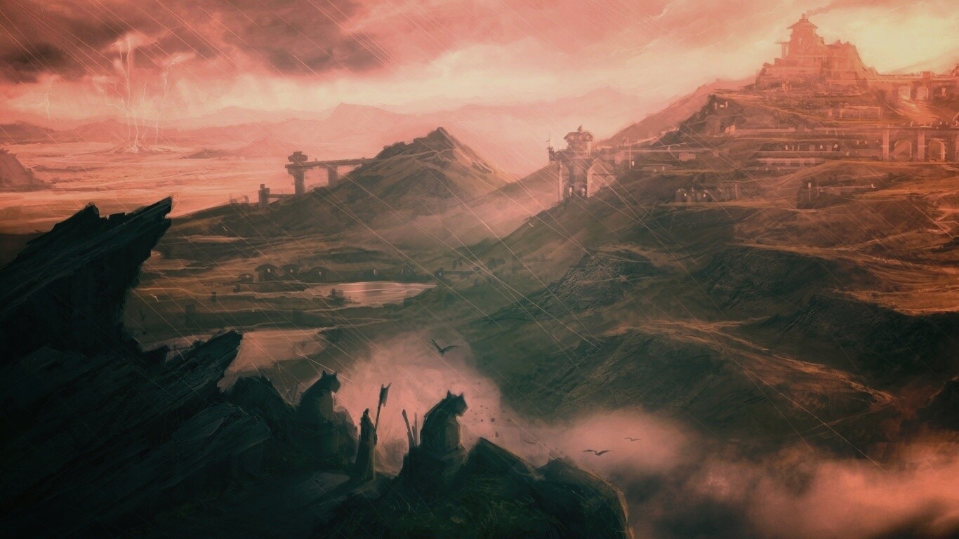 Пейзаж из Dragon Age 2 обои