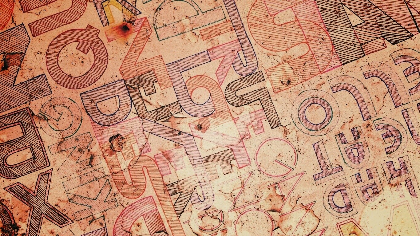 Буквы и надписи обои
