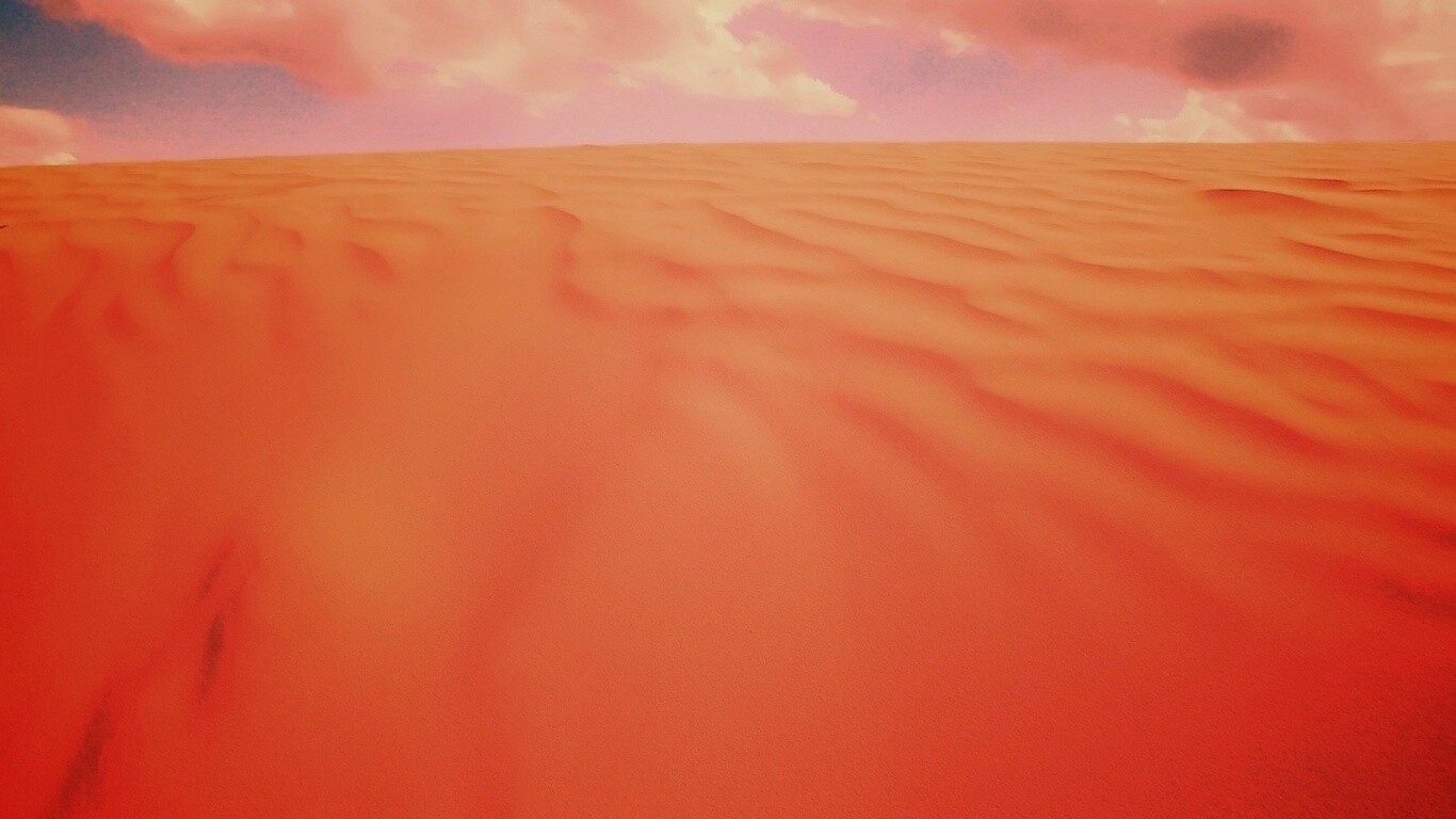 Оранжевые пески пустыни обои