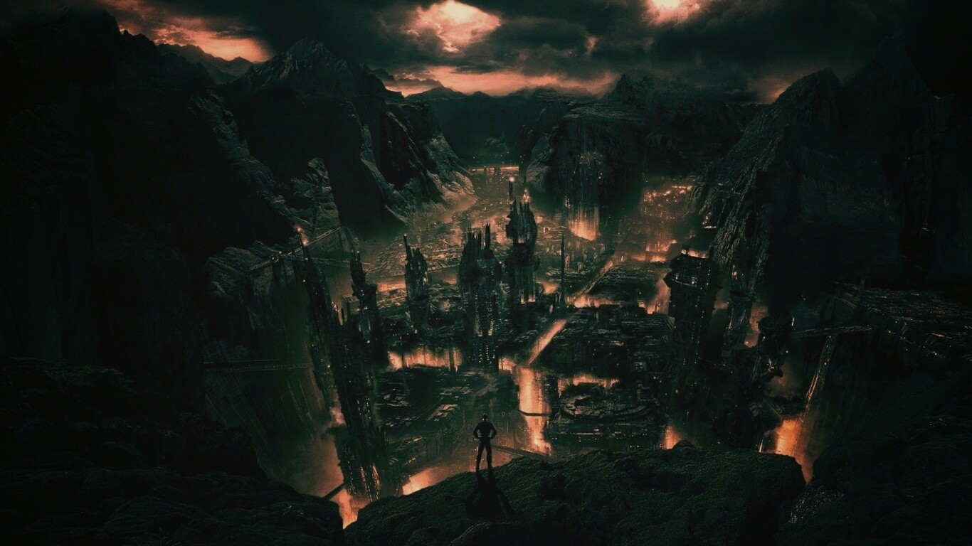 Таинственный город обои