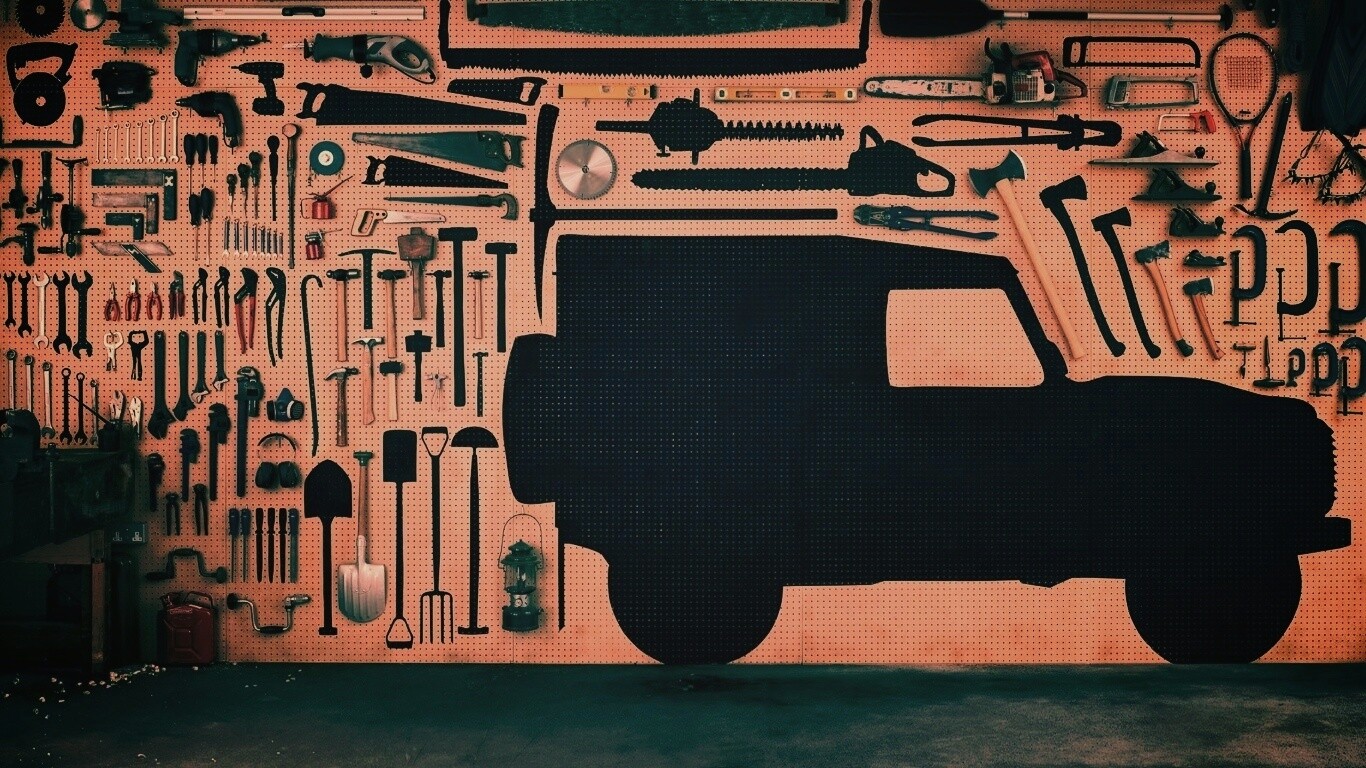 Типичный гараж обои