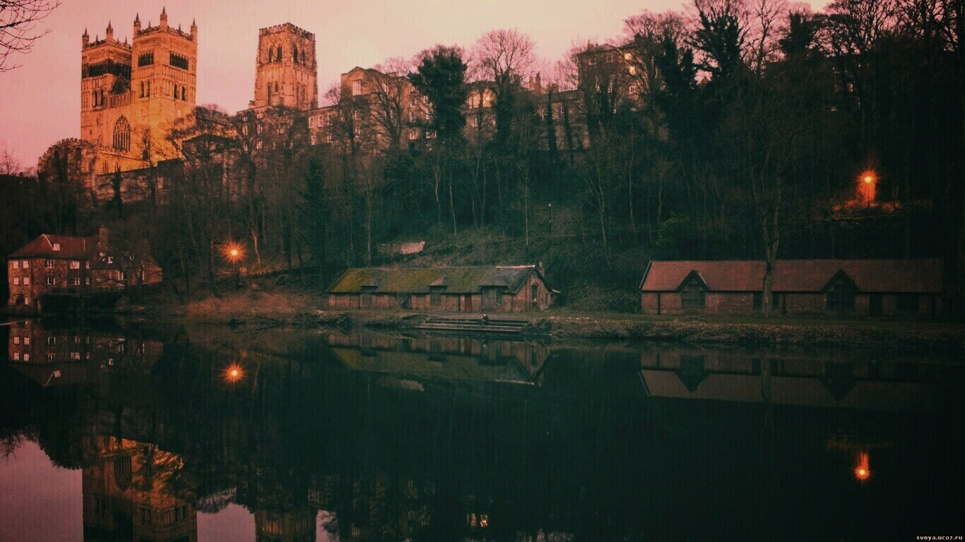 Даремский замок весной обои