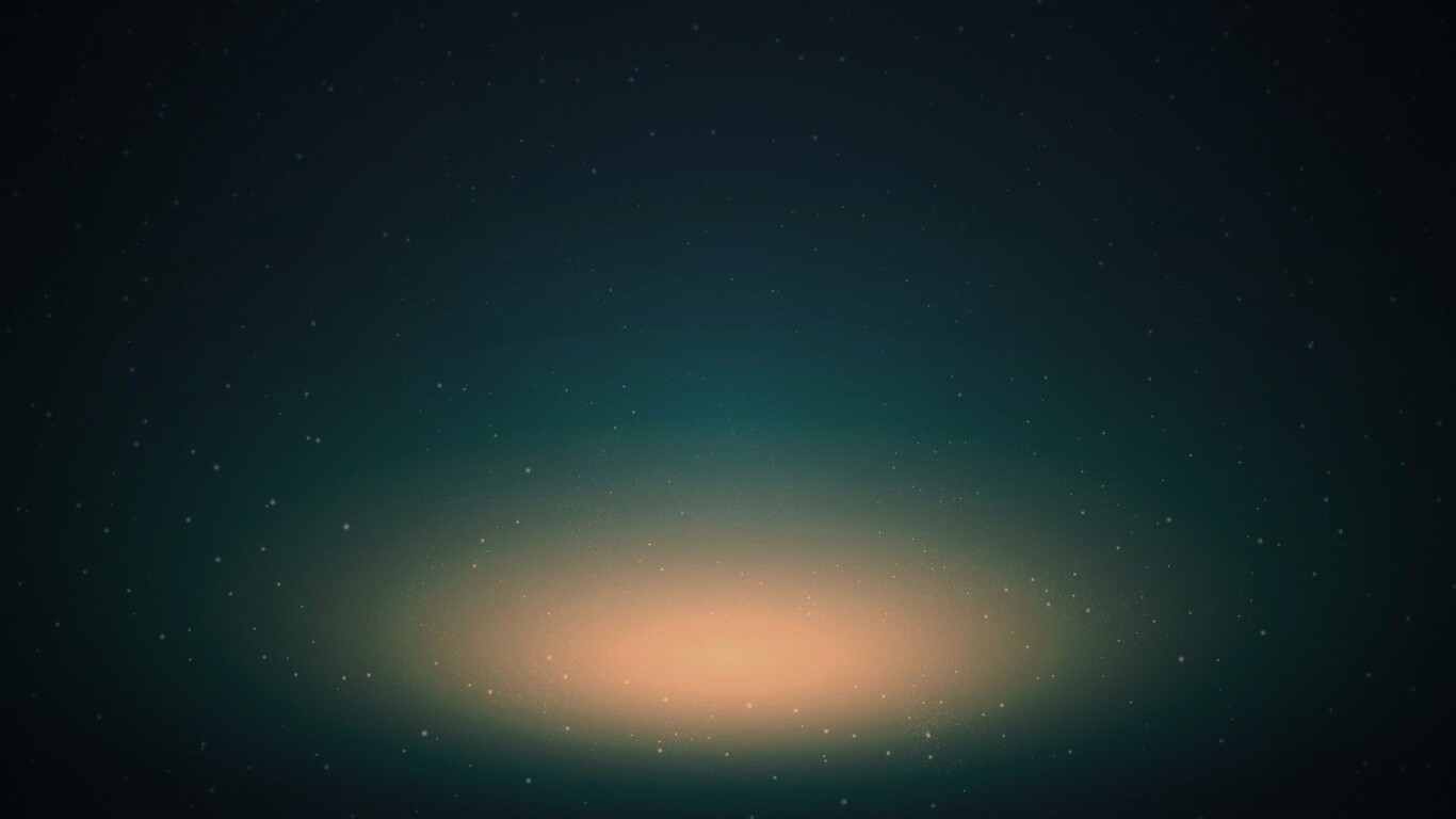 Свечение в ночном небе обои