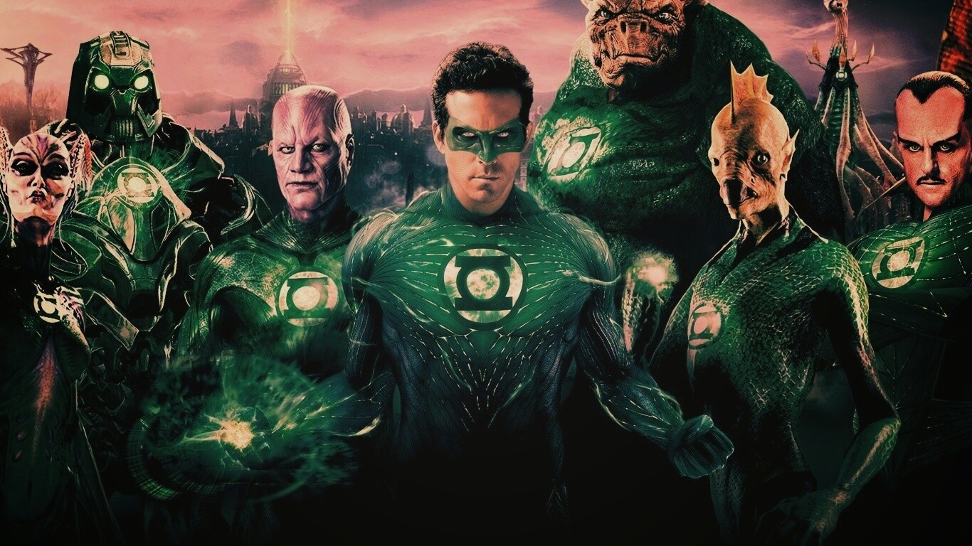 Зелёные фонари обои