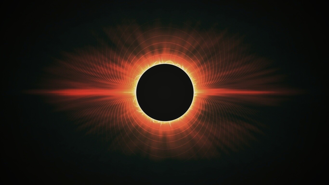 Солнецное затмение обои