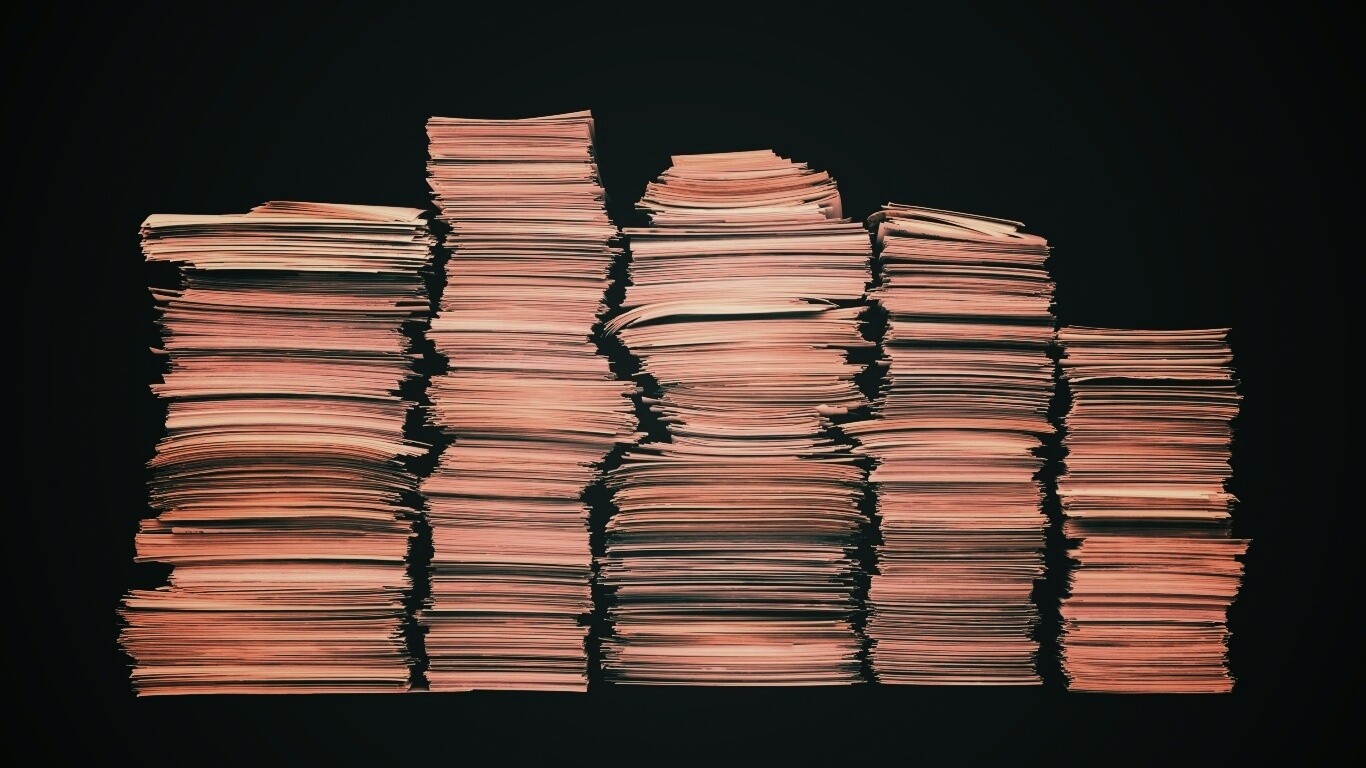 Стопки листов бумаги обои