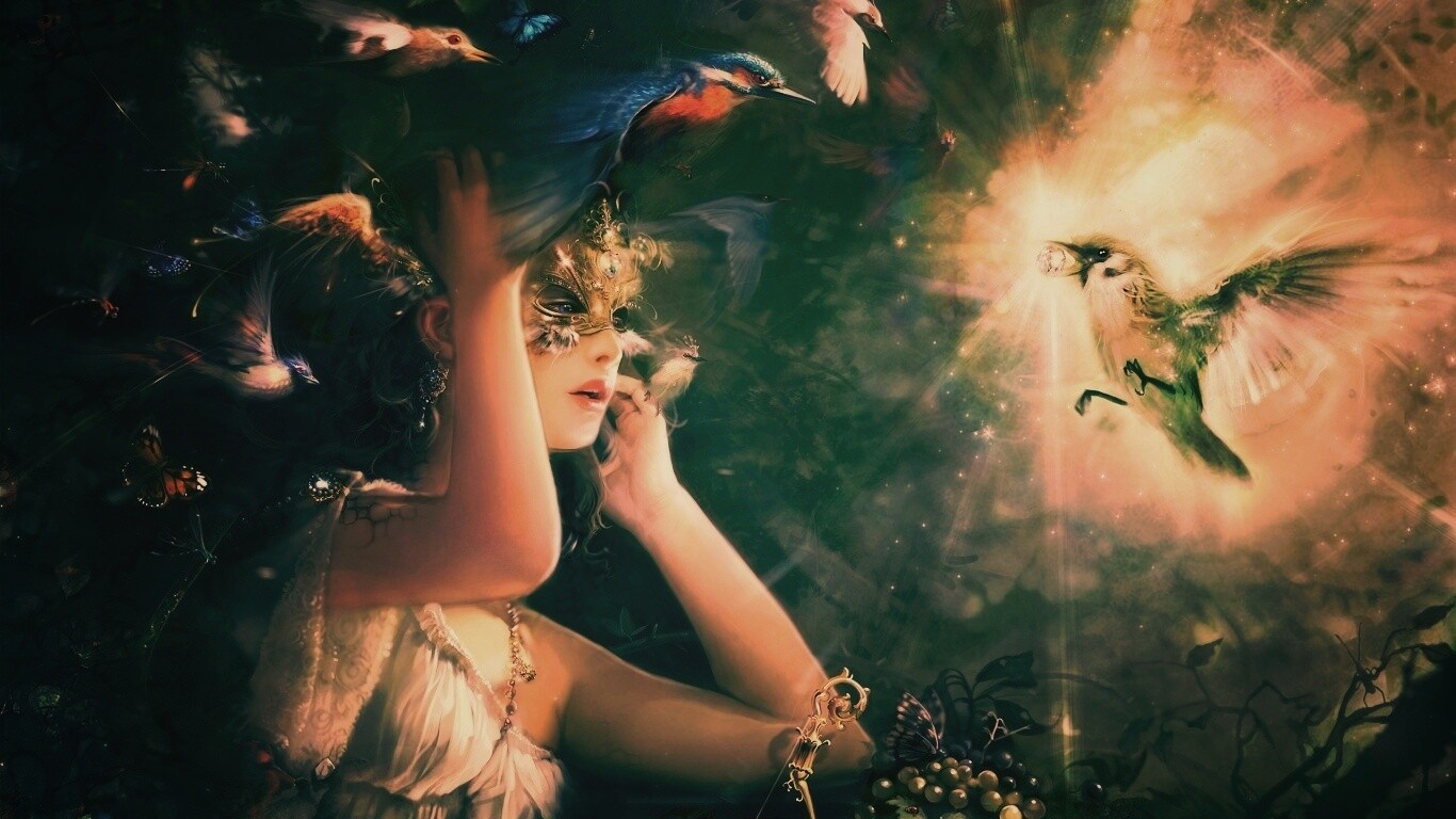 Птицы счастья обои