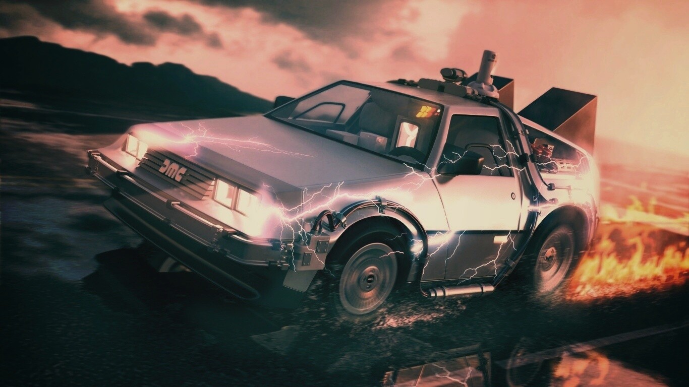 Машина времени обои