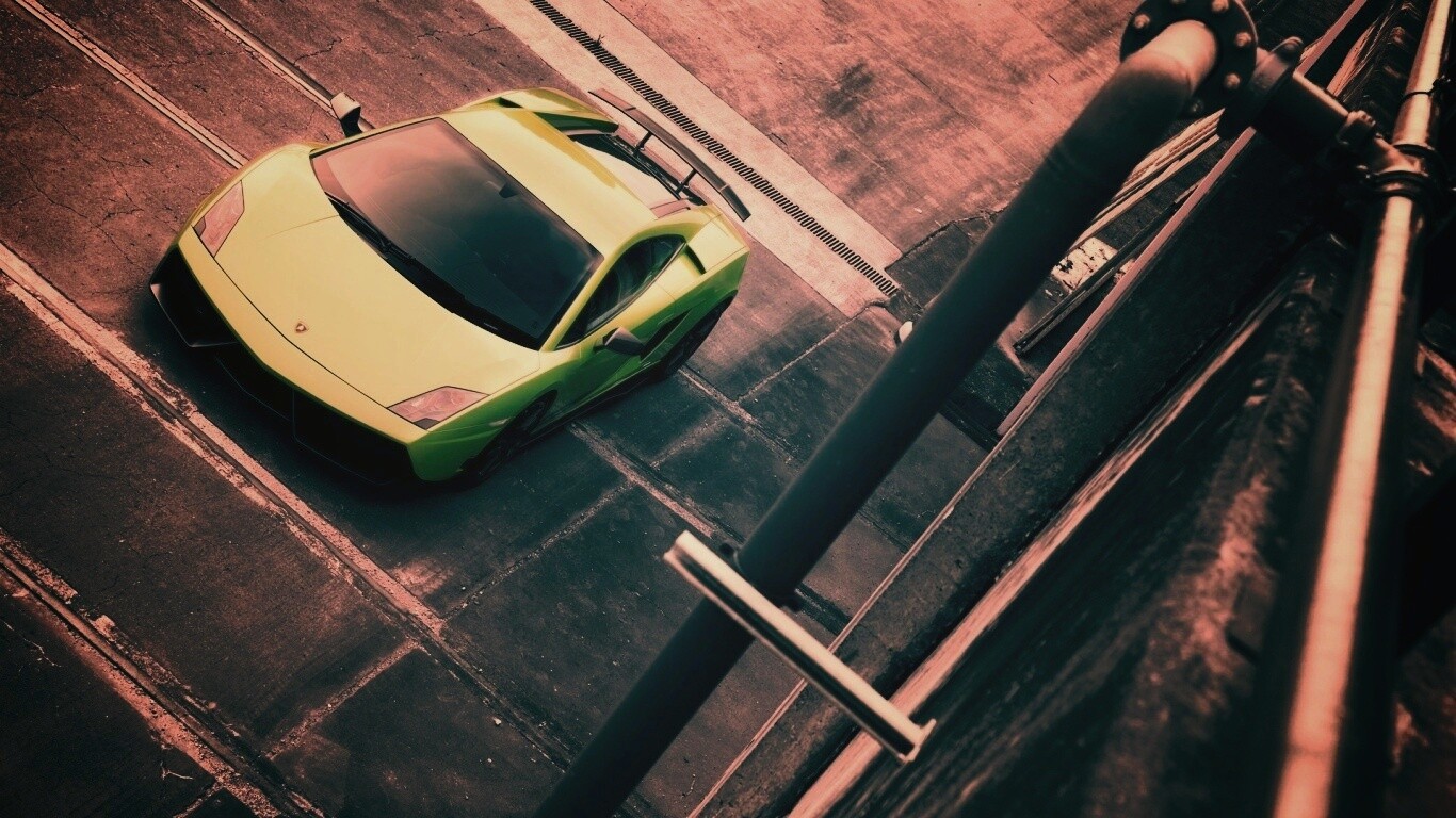 Зелёный Ламбо обои