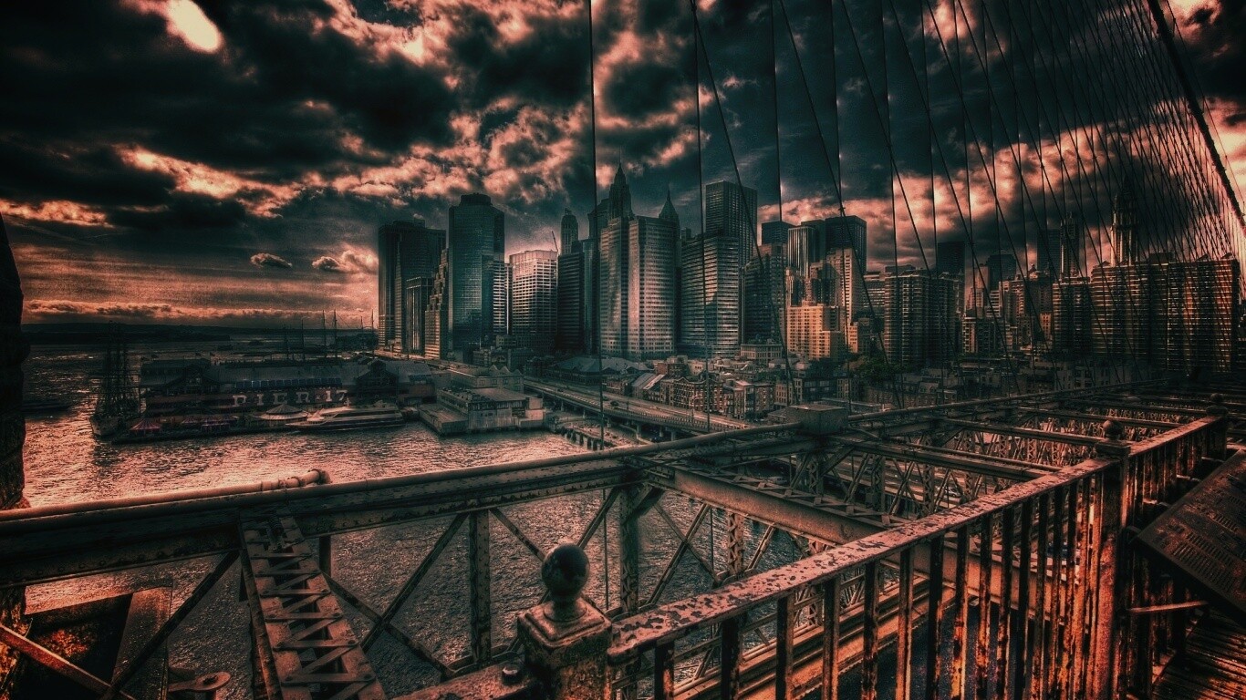 Вид с моста обои