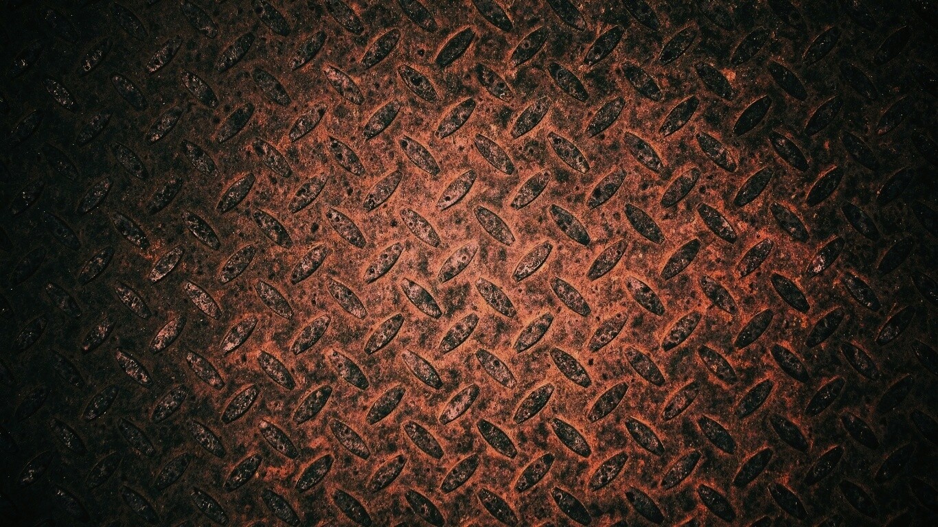 Ржавый перфорированный стальной лист обои