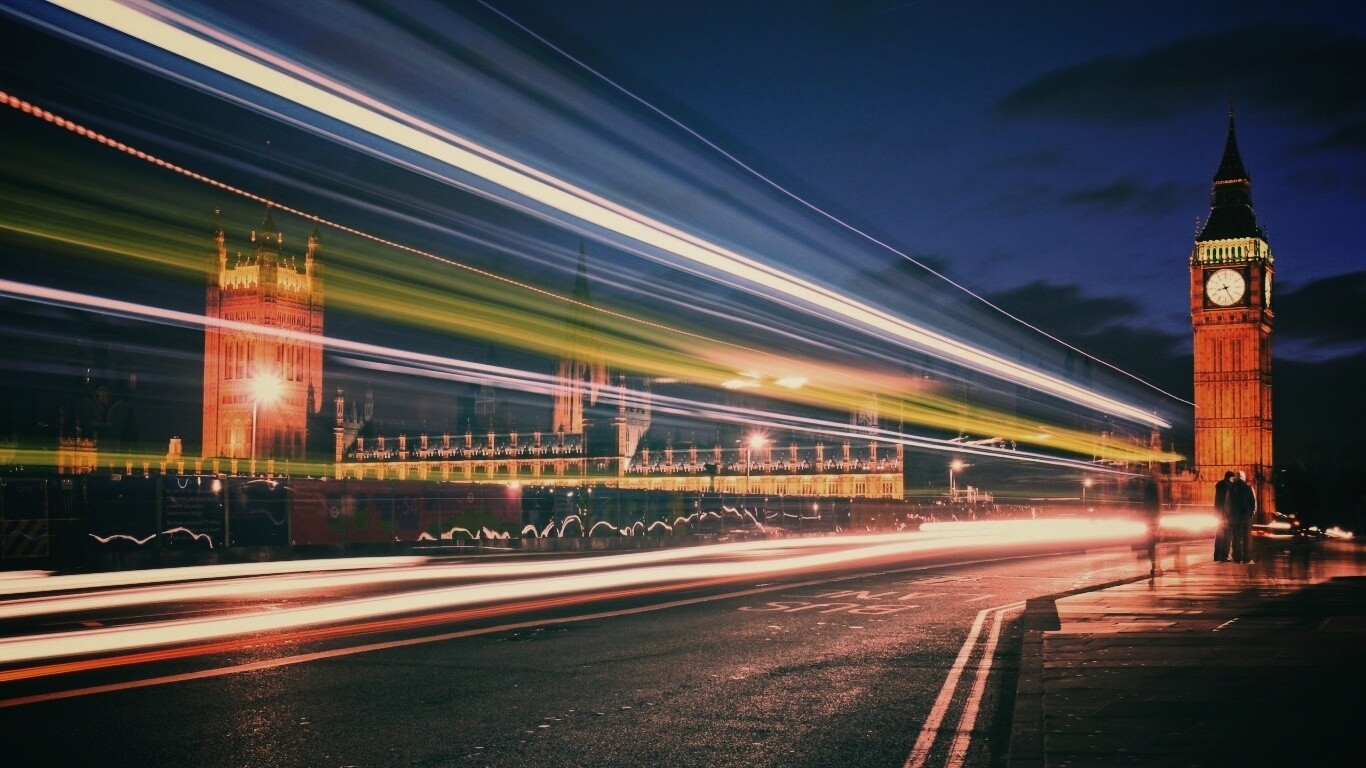 Лондон в движении обои