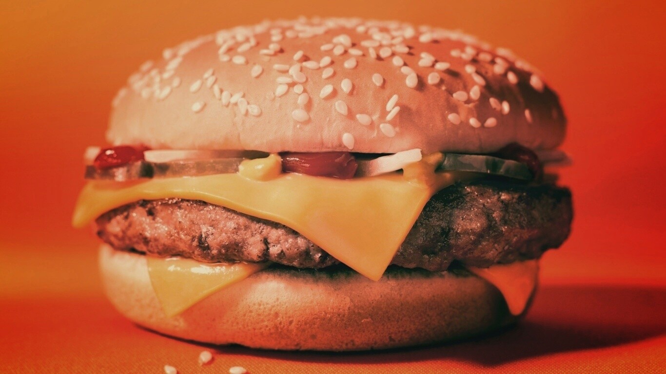Сочный чизбургер обои