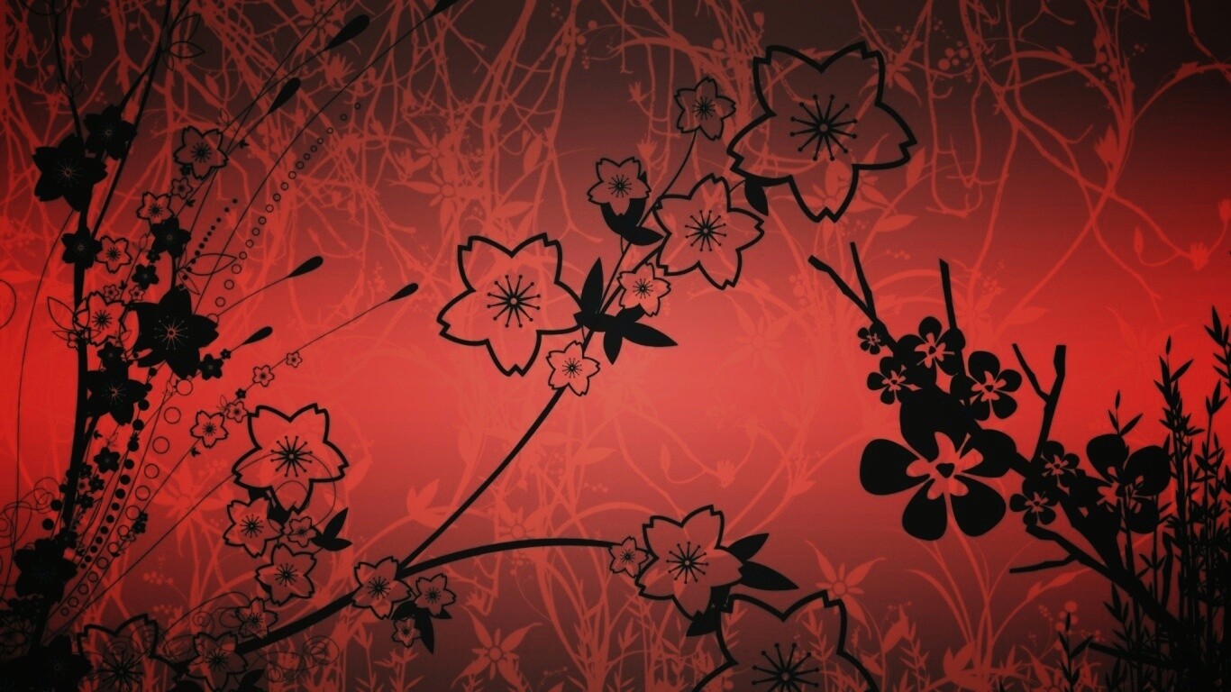 Цветы в векторе обои