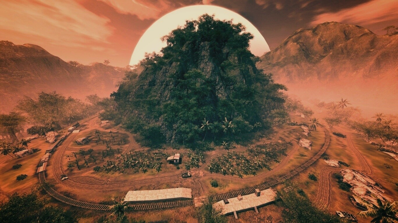 Железная дорога в тропиках из Crysis обои