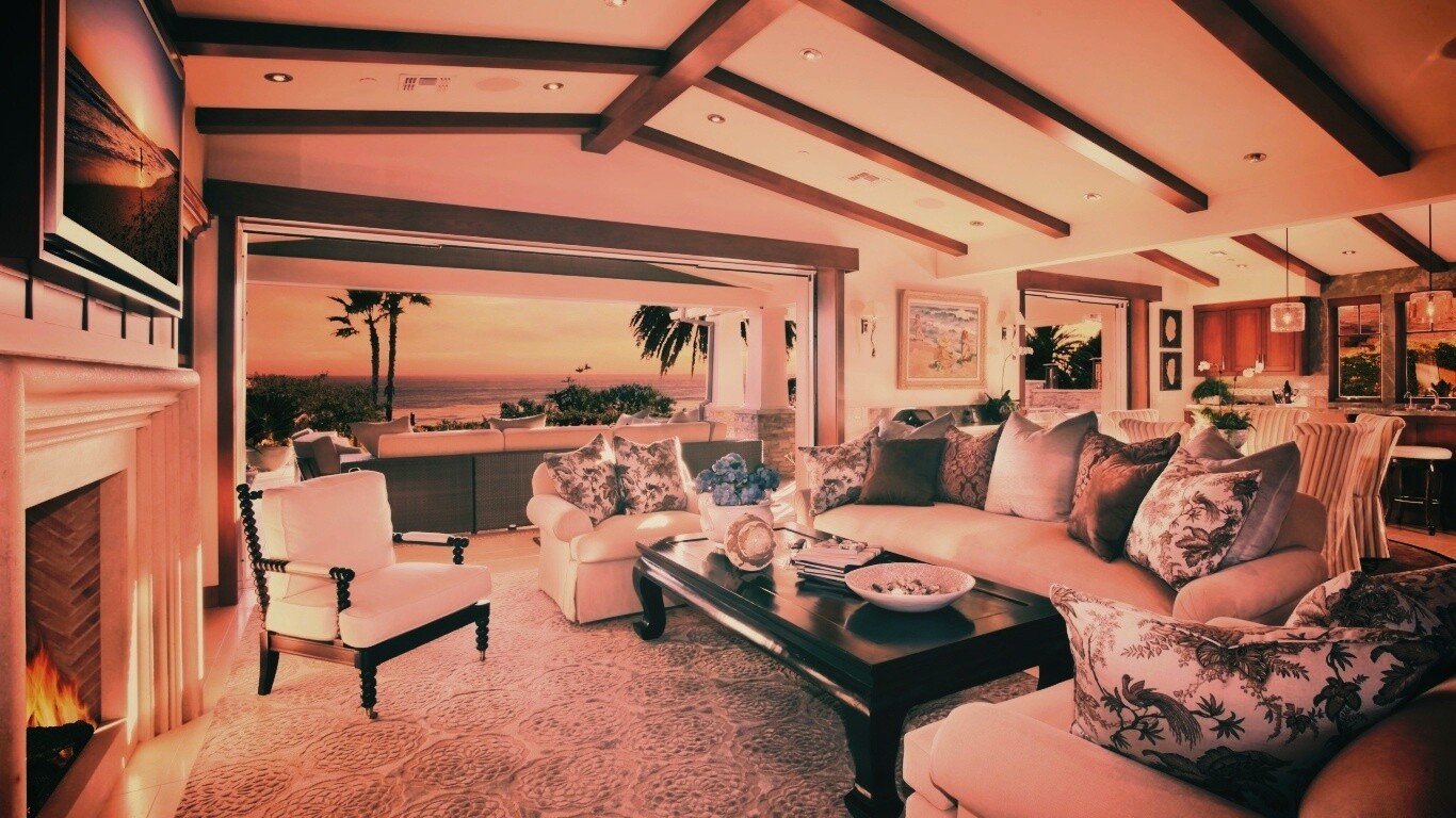 Уютная гостиная обои