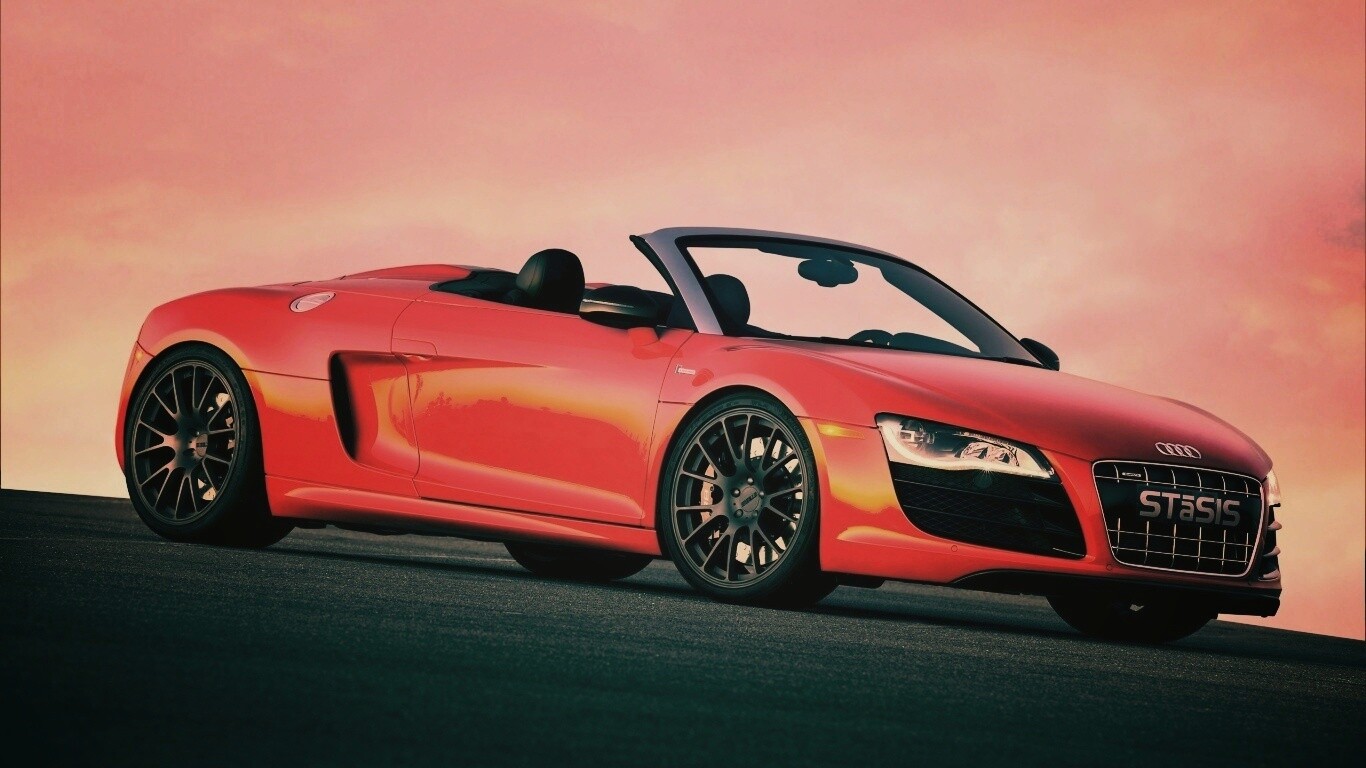 Красная Audi обои