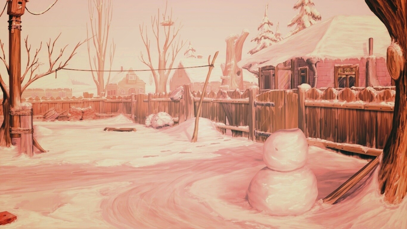 Снеговик обои