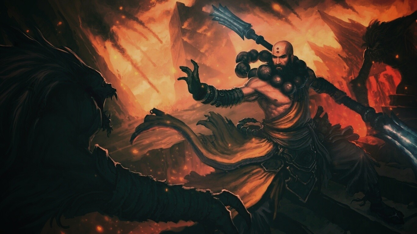 Монах из Diablo 3 обои