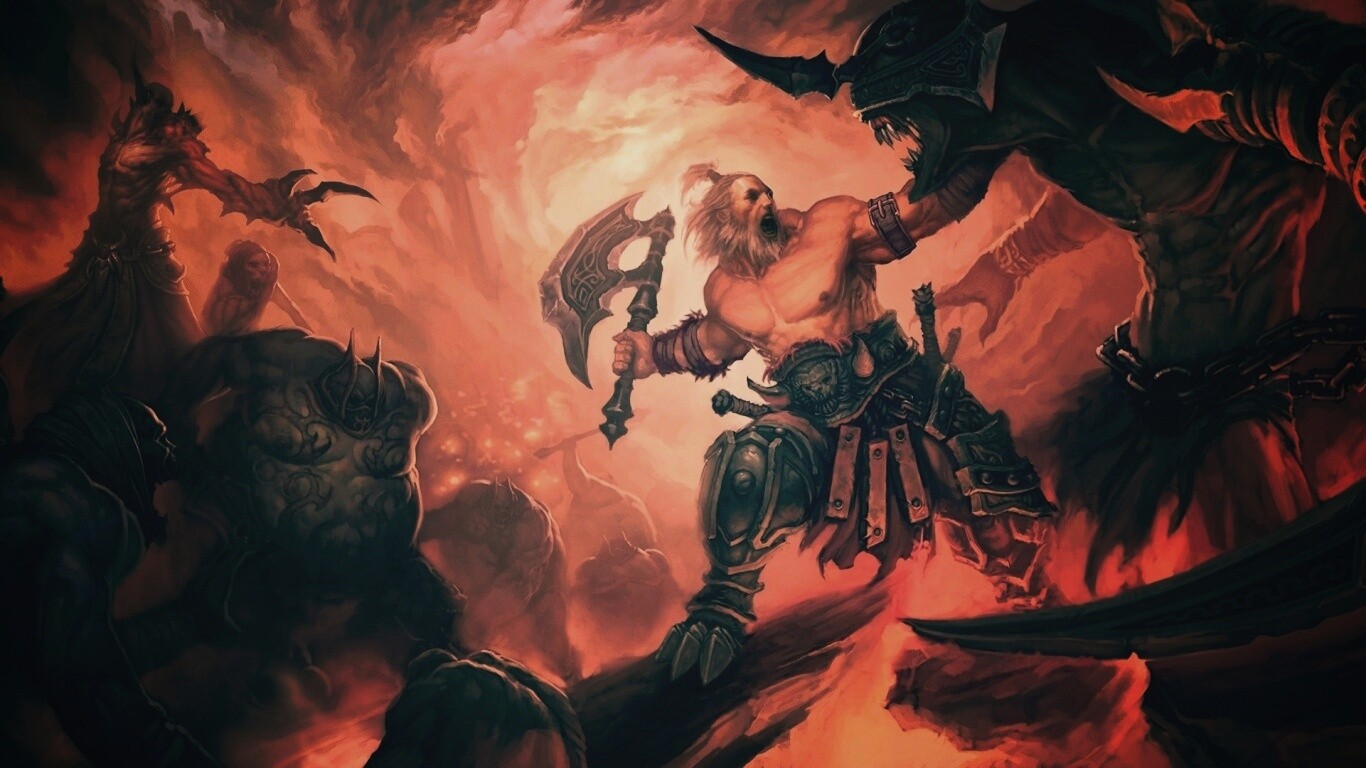 Варвар из Diablo 3 обои