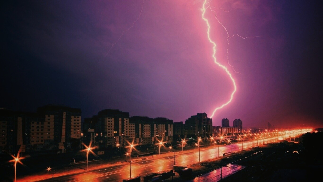 Молния обои