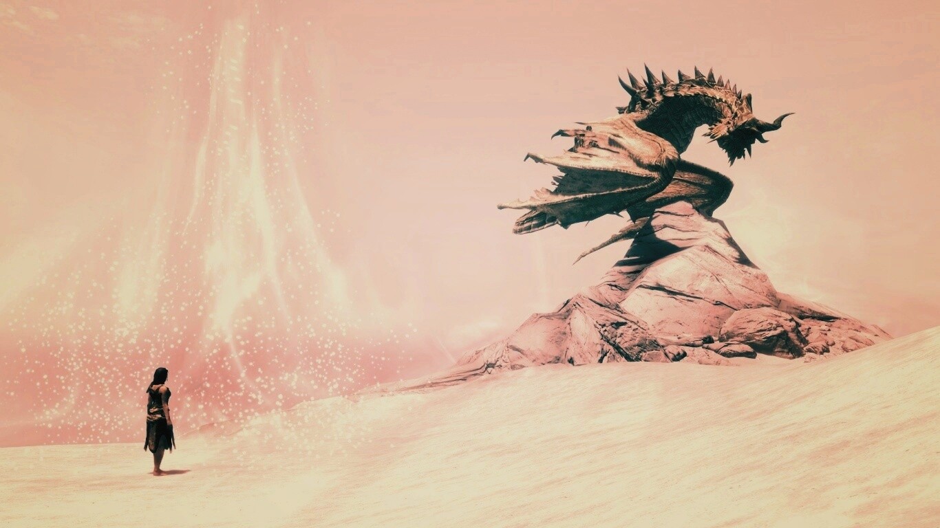 Человек и дракон обои