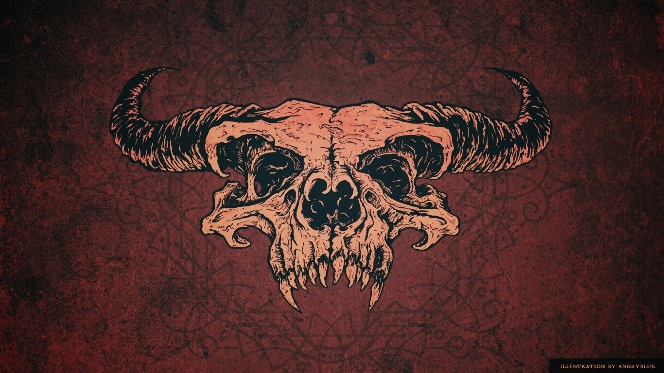 Череп дьявола обои