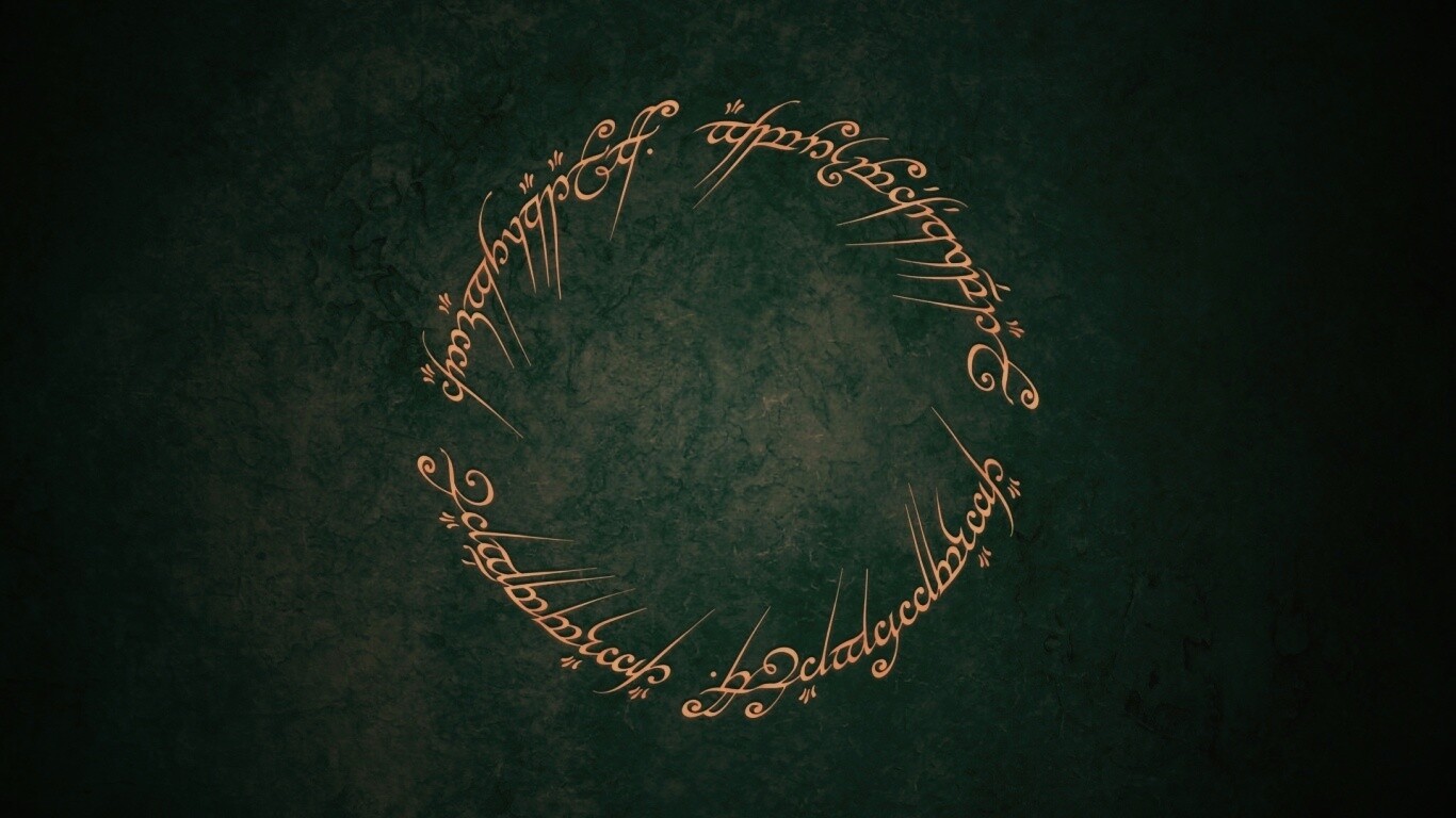 Кольцо всевластья - узор обои