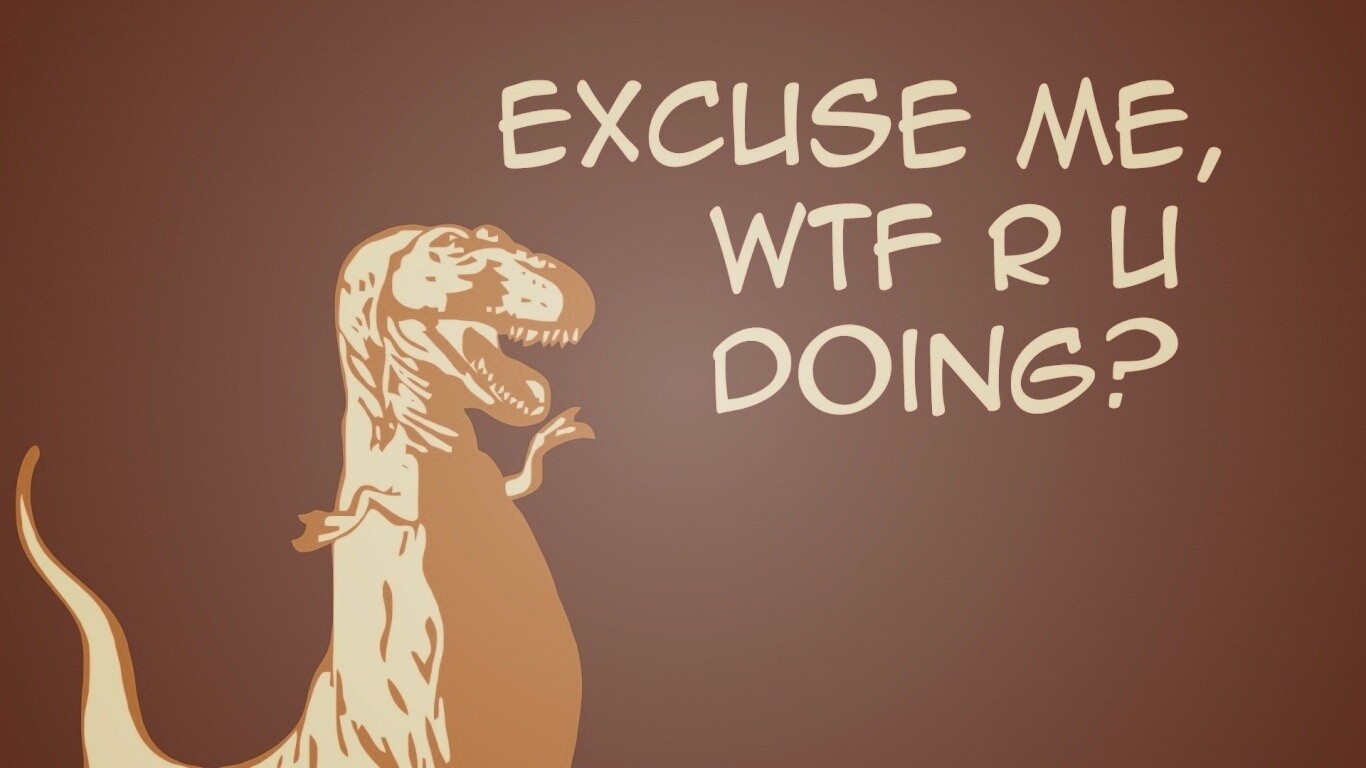 Excuse me, wtf are you doing? обои