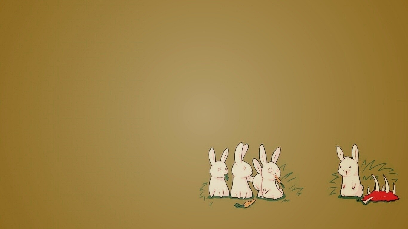 Заяц-каннибал обои