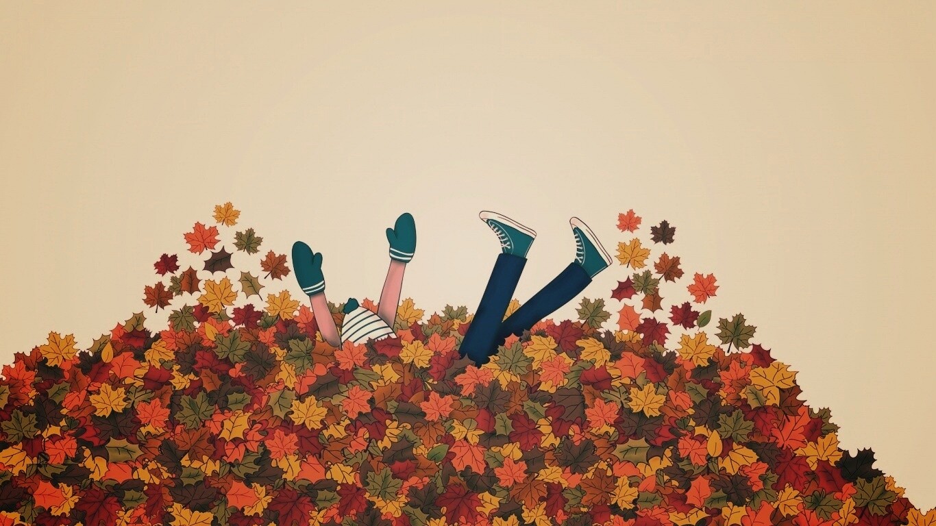 Опавшие листья обои