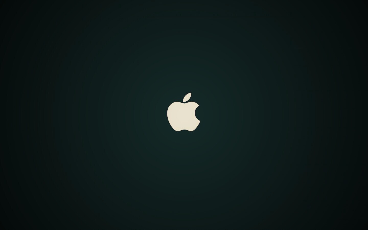 Логотип Apple на черном фоне обои