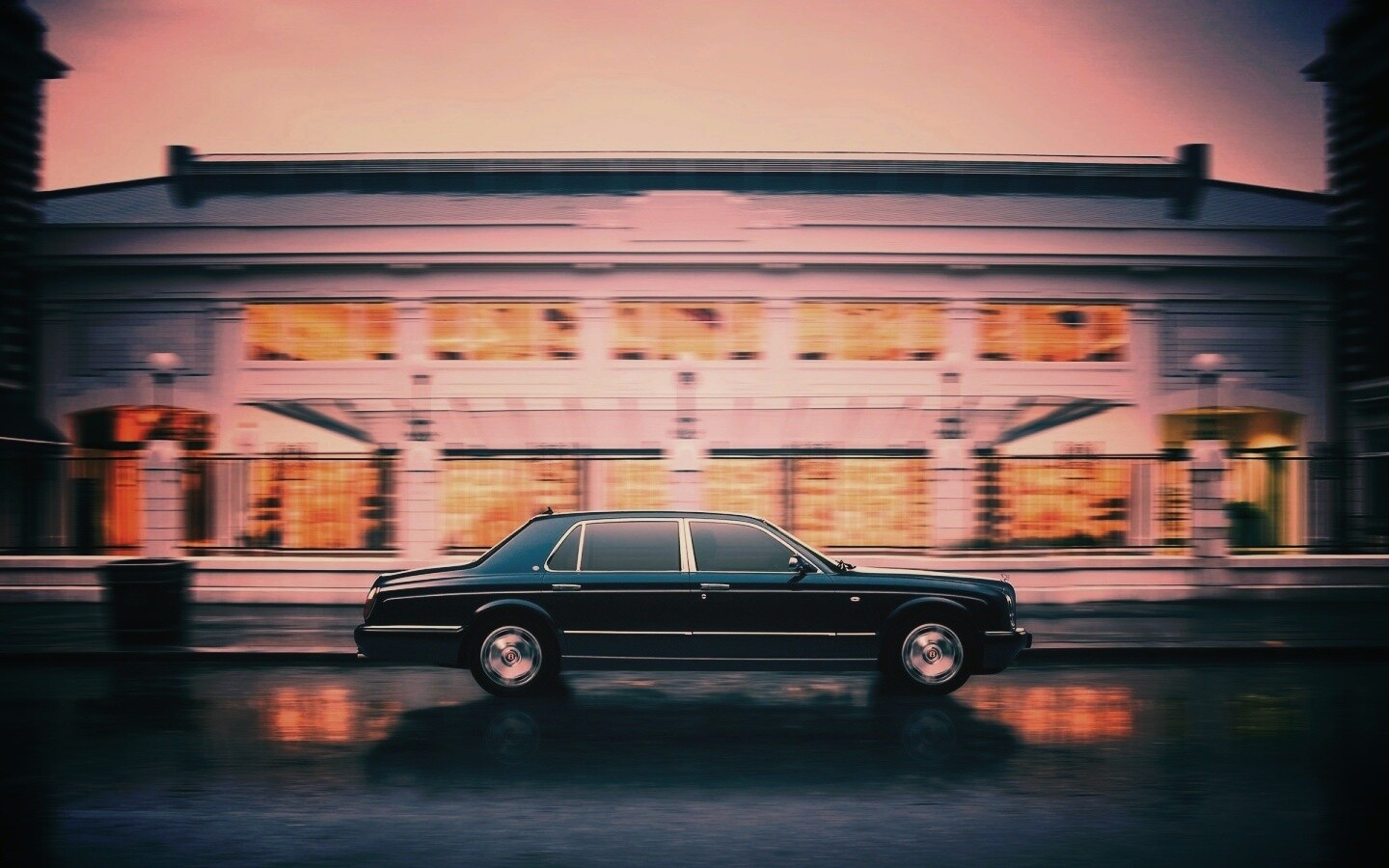 Бентли в городе обои