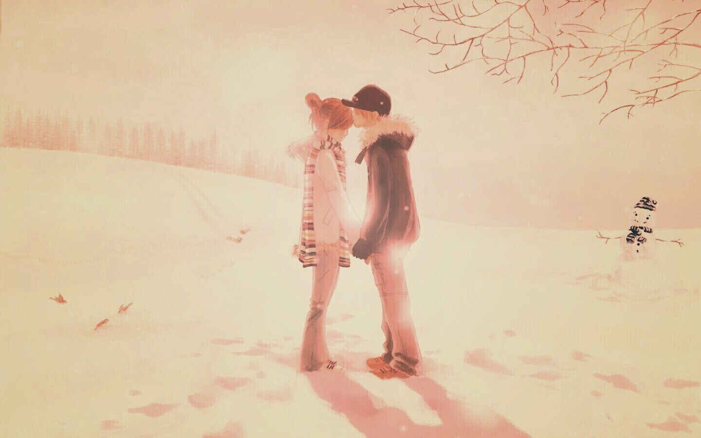 Влюбленная пара обои