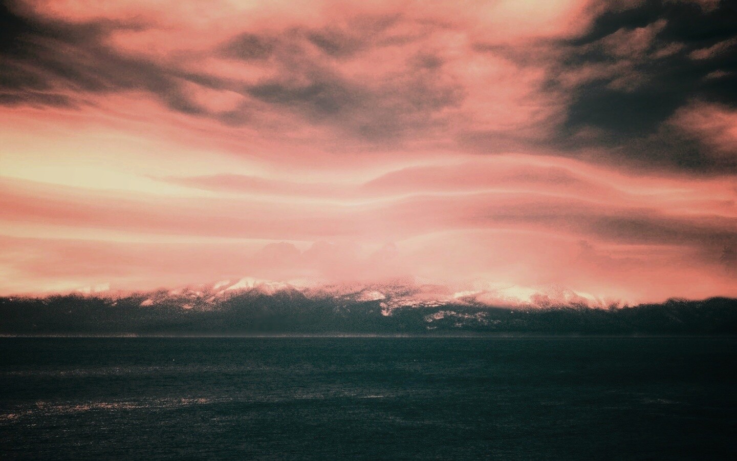 Горное побережье обои