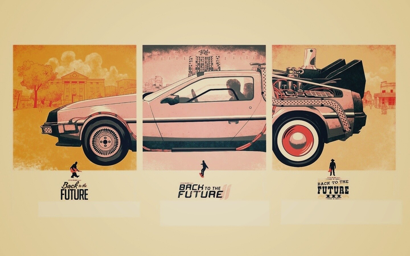 Делориан из Назад в будущее обои
